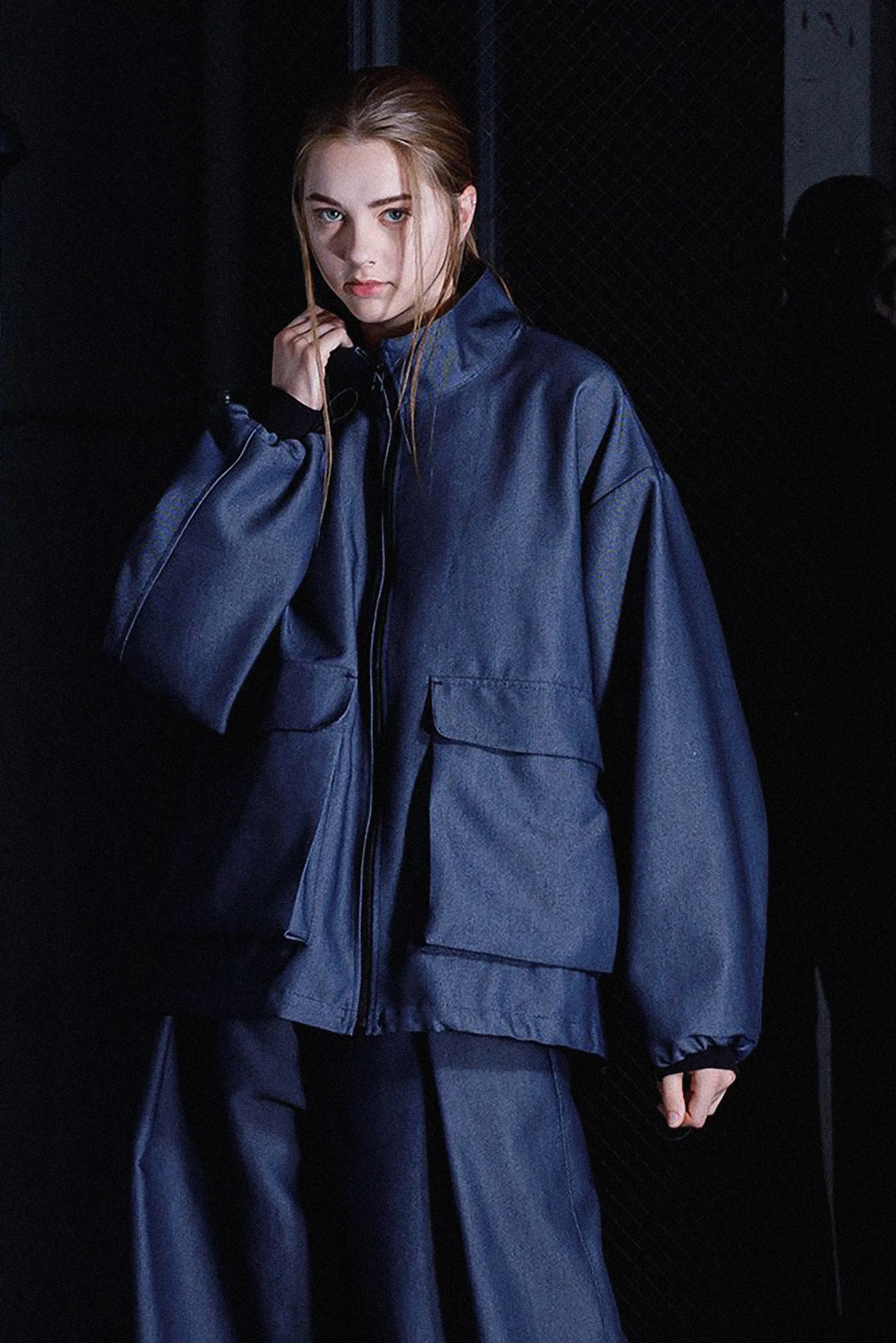 VOAAOV UNCHANGED DENIM BLAZER
