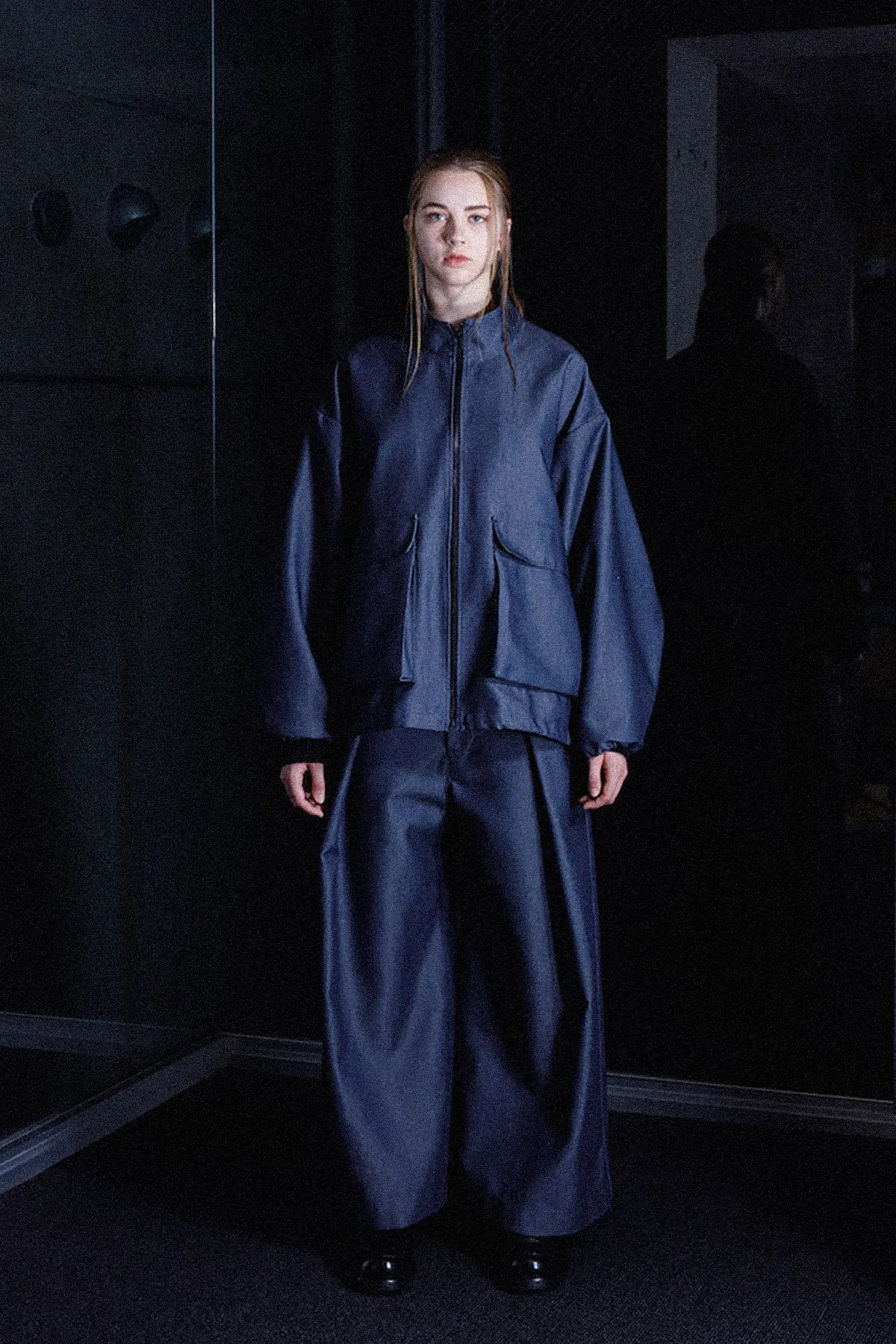 VOAAOV UNCHANGED DENIM BLAZER