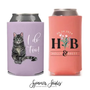 Wedding Regular & Slim Can Cooler Package #2FRS - Full Color - I Do Too