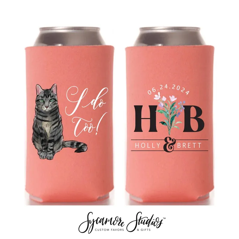Wedding Regular & Slim Can Cooler Package #2FRS - Full Color - I Do Too