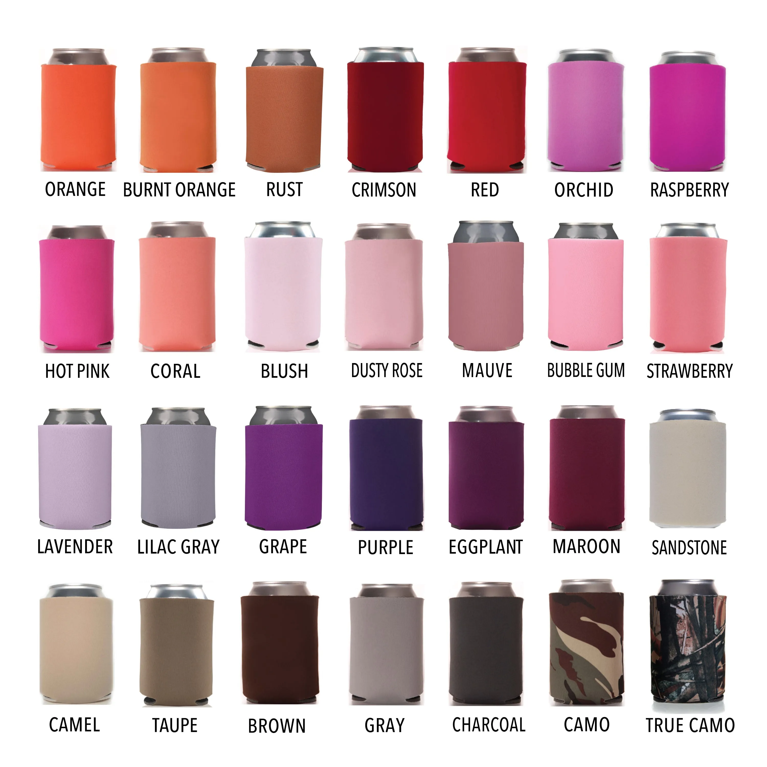 Wedding Regular & Slim Can Cooler Package #2FRS - Full Color - I Do Too