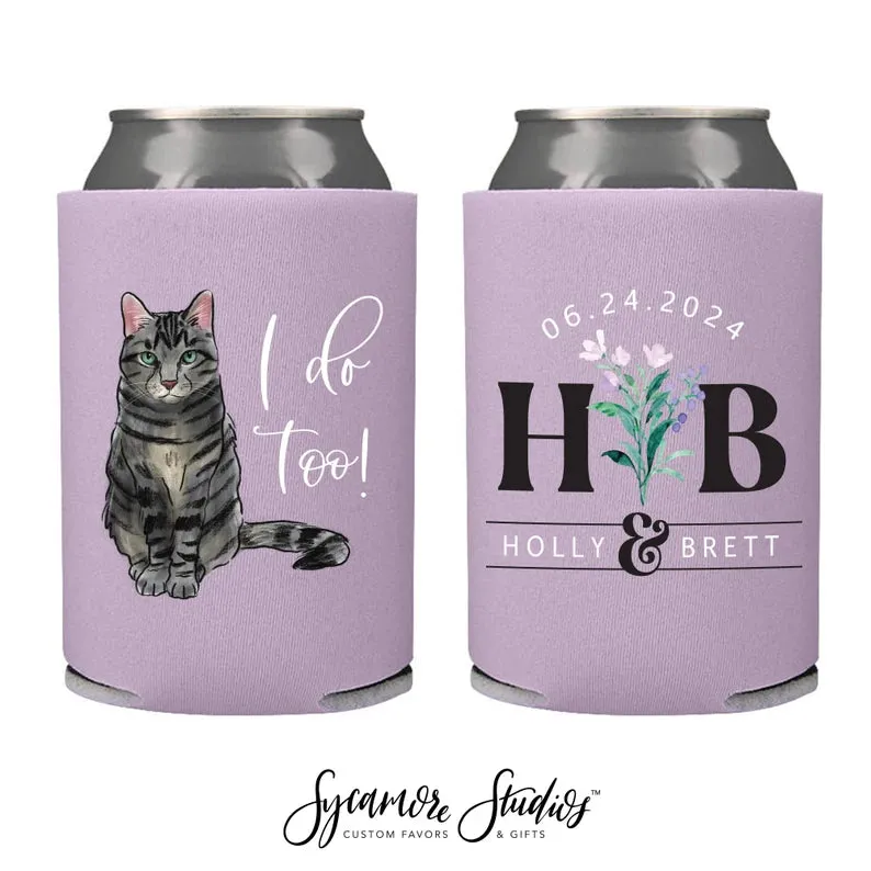 Wedding Regular & Slim Can Cooler Package #2FRS - Full Color - I Do Too