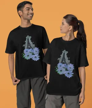 Whispers Of Paris - Terry Oversized T-Shirt - Dark