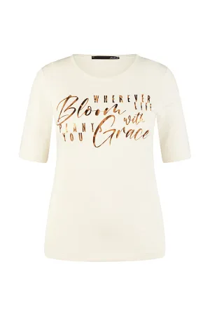 WHITE BLOOM GRACE T-SHIRT