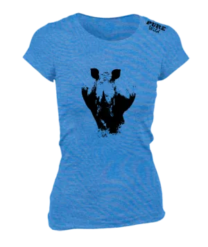 White Rhinoceros T-Shirt For The Ladies
