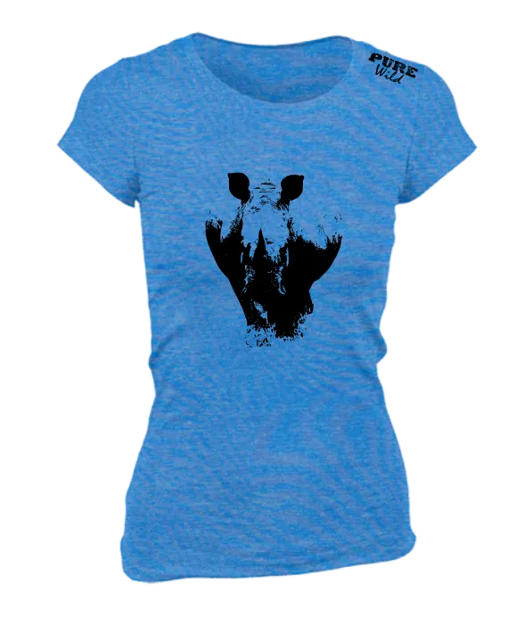 White Rhinoceros T-Shirt For The Ladies