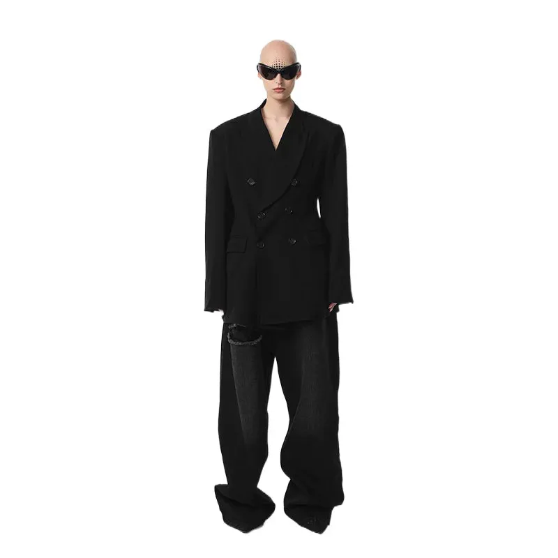 Wide-Leg Blazer and Pants Set