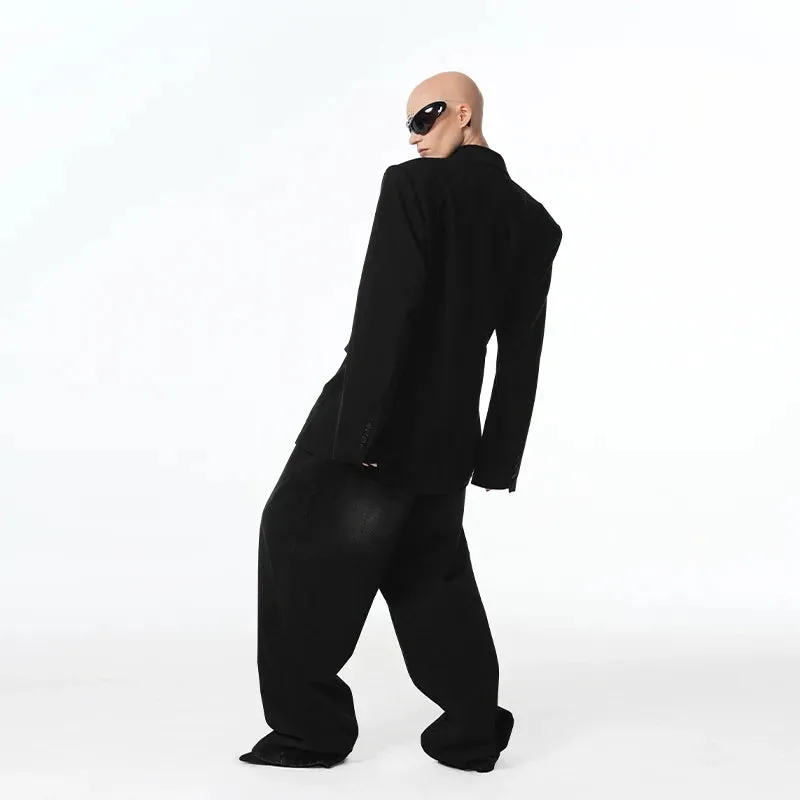 Wide-Leg Blazer and Pants Set