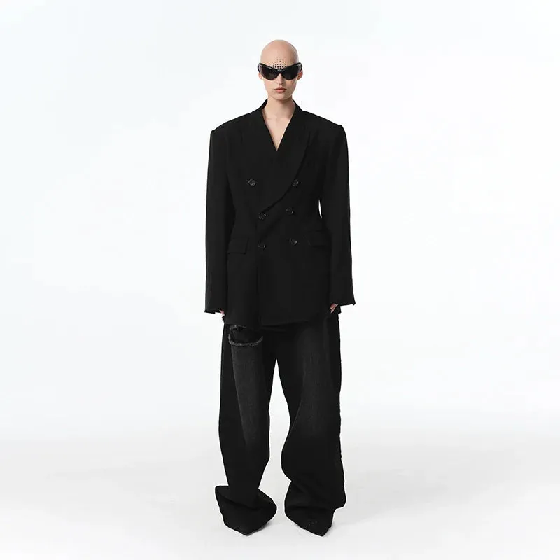 Wide-Leg Blazer and Pants Set