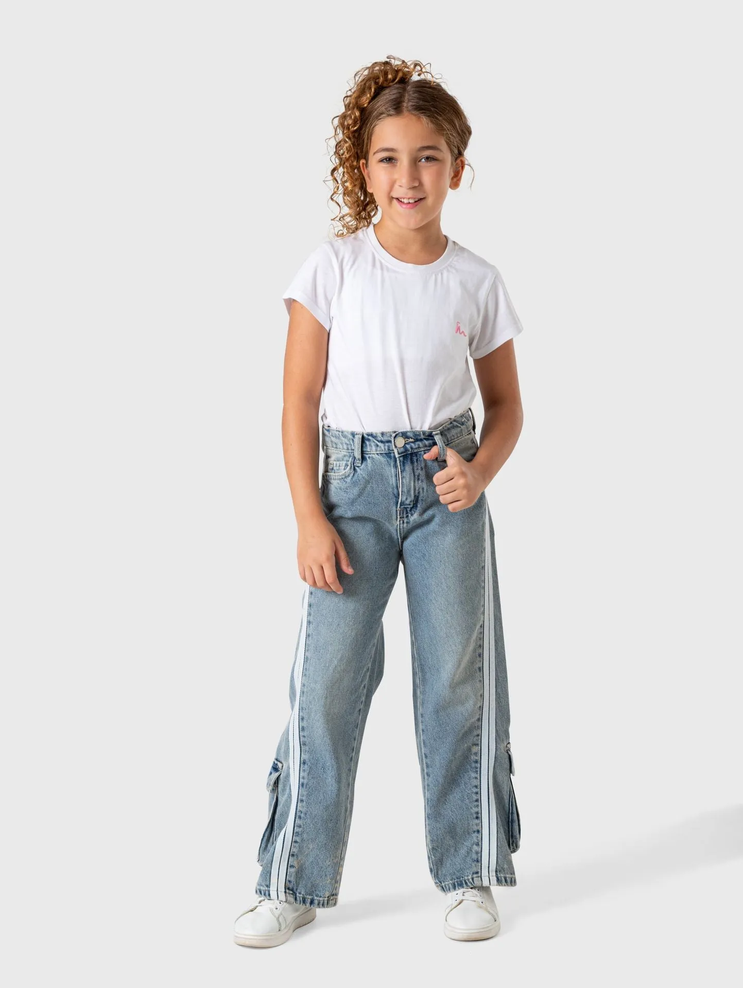 Wide Two Lines Jeans