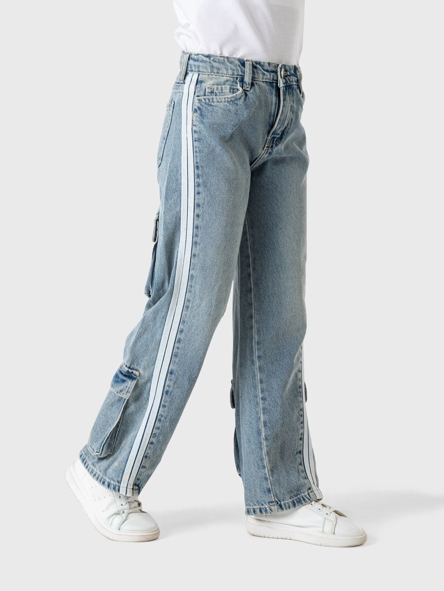 Wide Two Lines Jeans