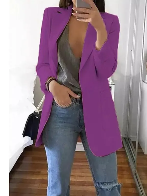 Women Blazers Jacket Office Long Sleeve
