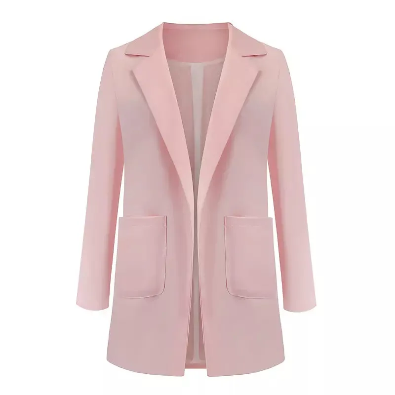 Women Blazers Jacket Office Long Sleeve