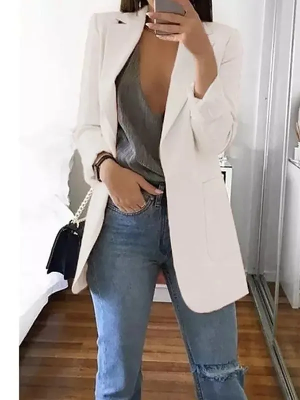 Women Blazers Jacket Office Long Sleeve