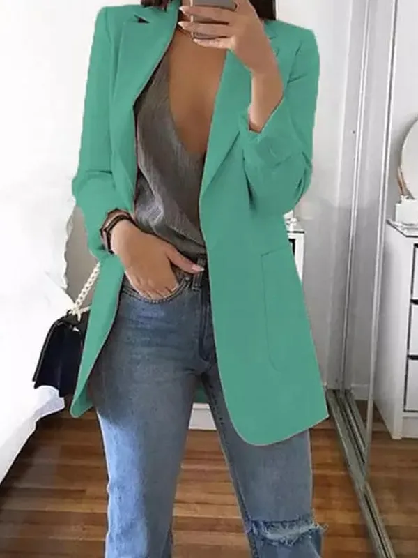 Women Blazers Jacket Office Long Sleeve