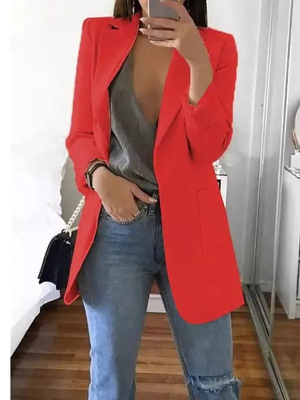 Women Blazers Jacket Office Long Sleeve