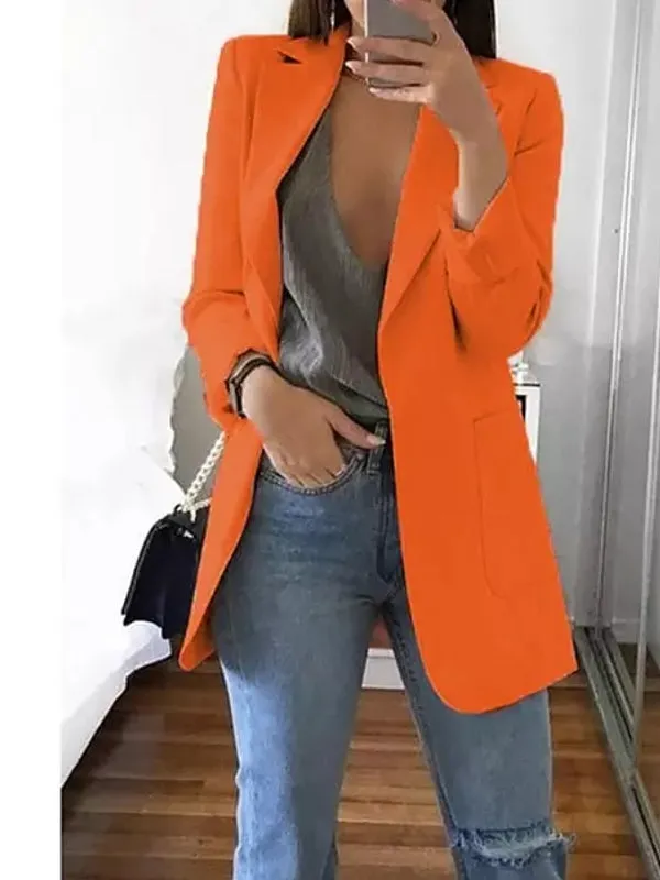 Women Blazers Jacket Office Long Sleeve