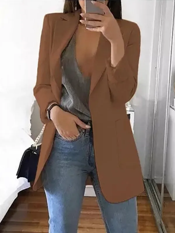 Women Blazers Jacket Office Long Sleeve