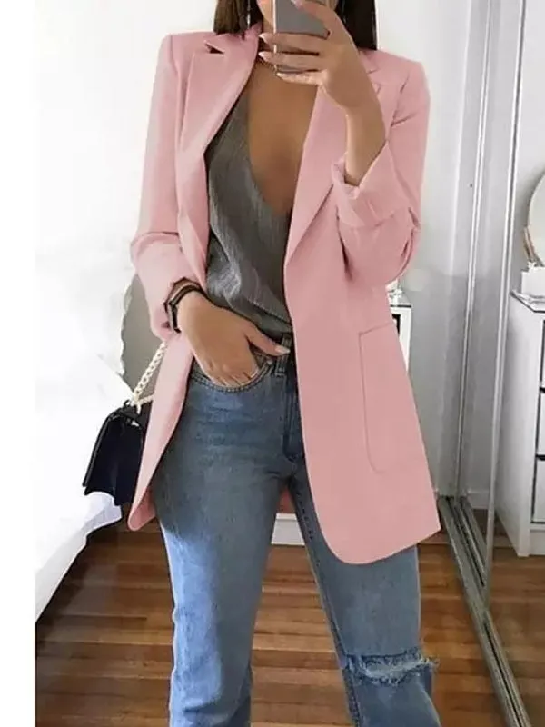 Women Blazers Jacket Office Long Sleeve