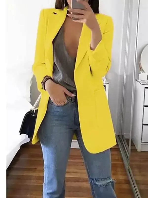 Women Blazers Jacket Office Long Sleeve