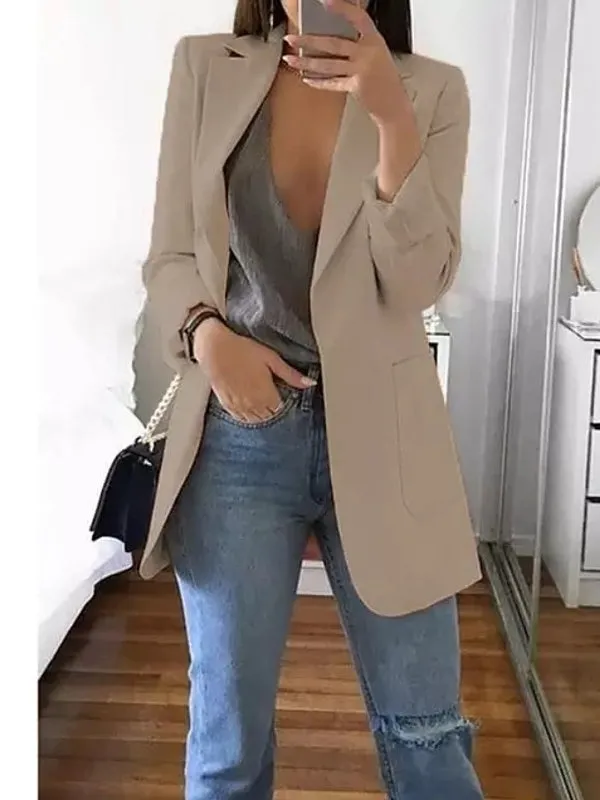 Women Blazers Jacket Office Long Sleeve