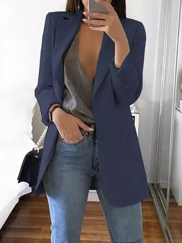 Women Blazers Jacket Office Long Sleeve