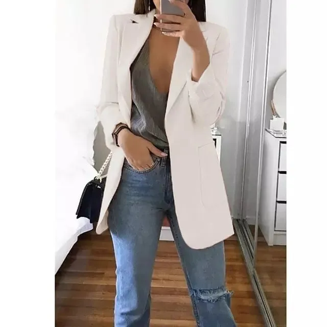 Women Blazers Jacket Office Long Sleeve