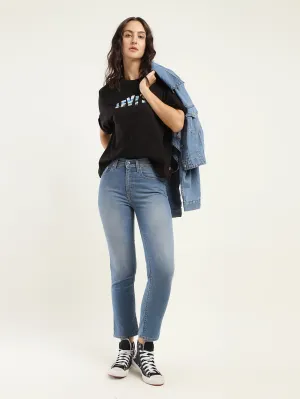 Women's 724 Blue Slim Fit High Rise Jeans