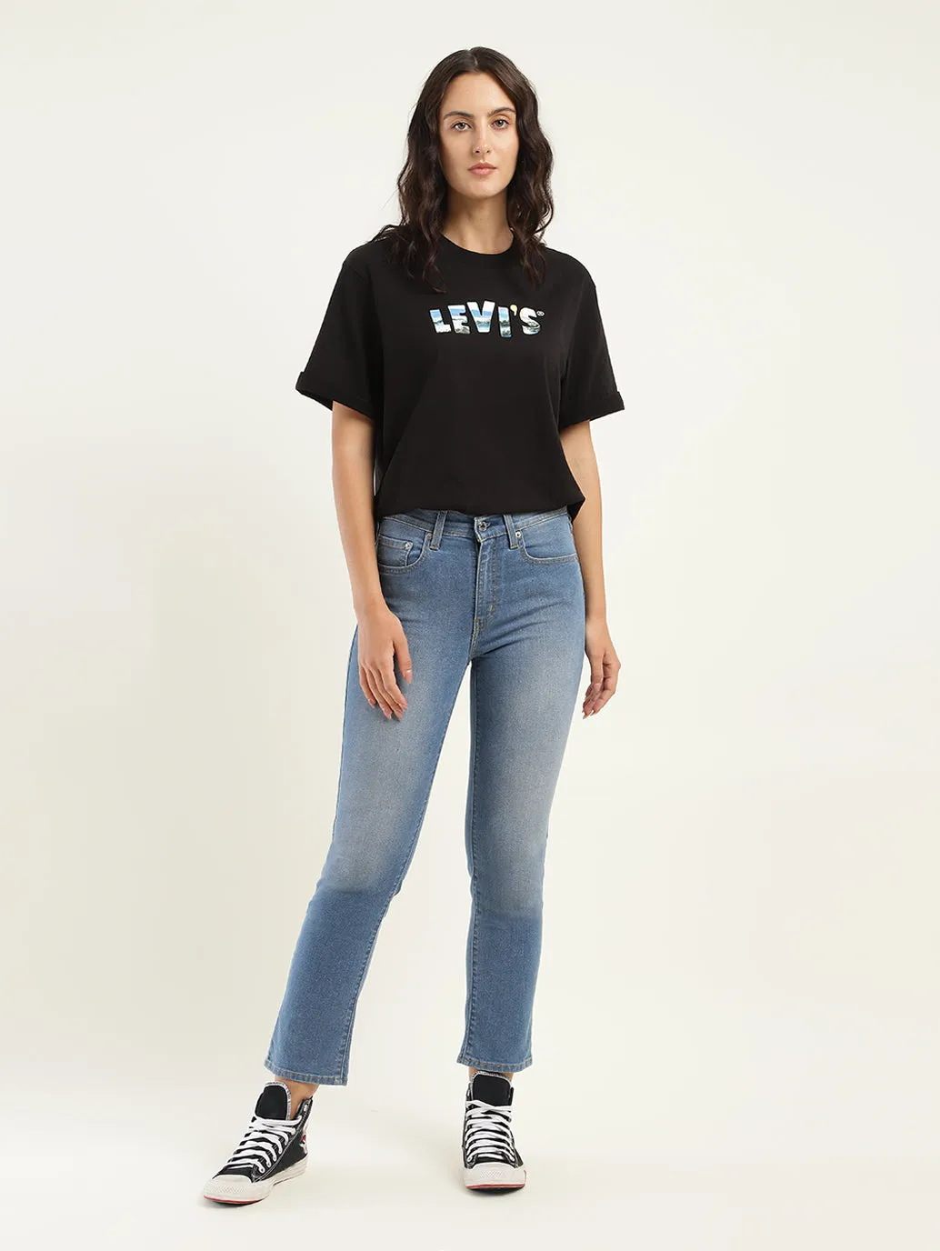 Women's 724 Blue Slim Fit High Rise Jeans