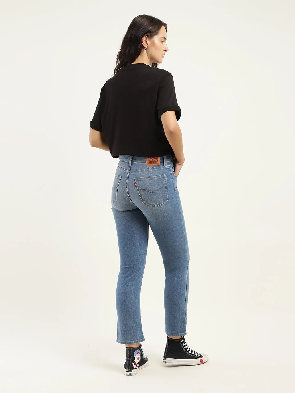 Women's 724 Blue Slim Fit High Rise Jeans