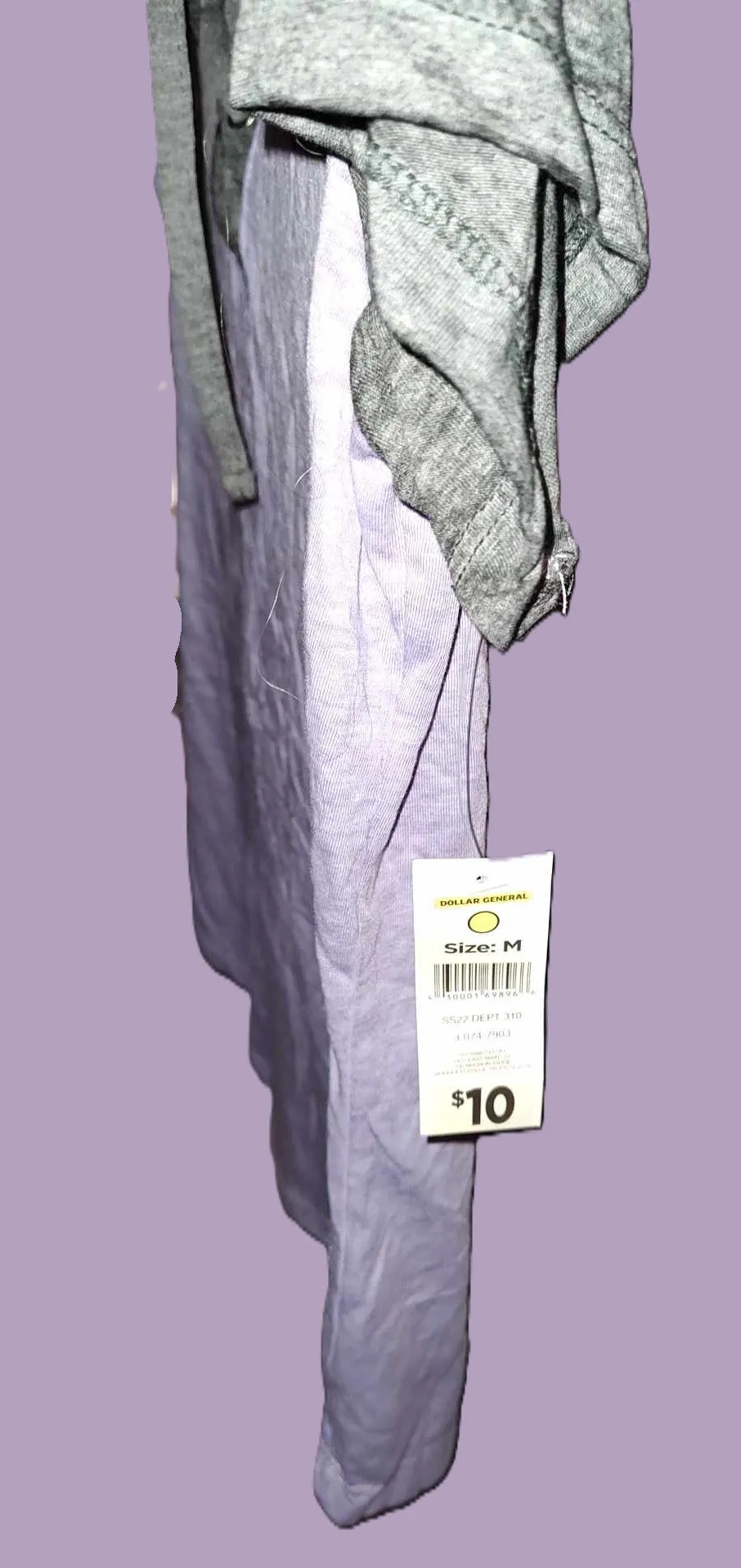 Women's Bobbie Brooks Lavender and Purple T-shirt with Drawstrings - new with tags