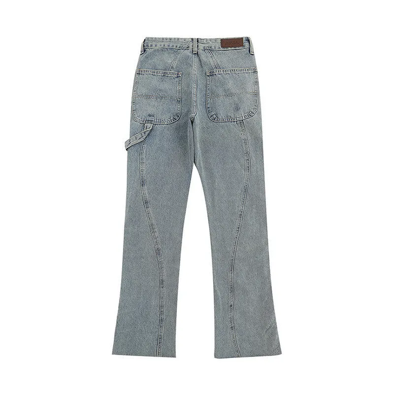 Women's Fashionable And Versatile Zipper Flare Jeans