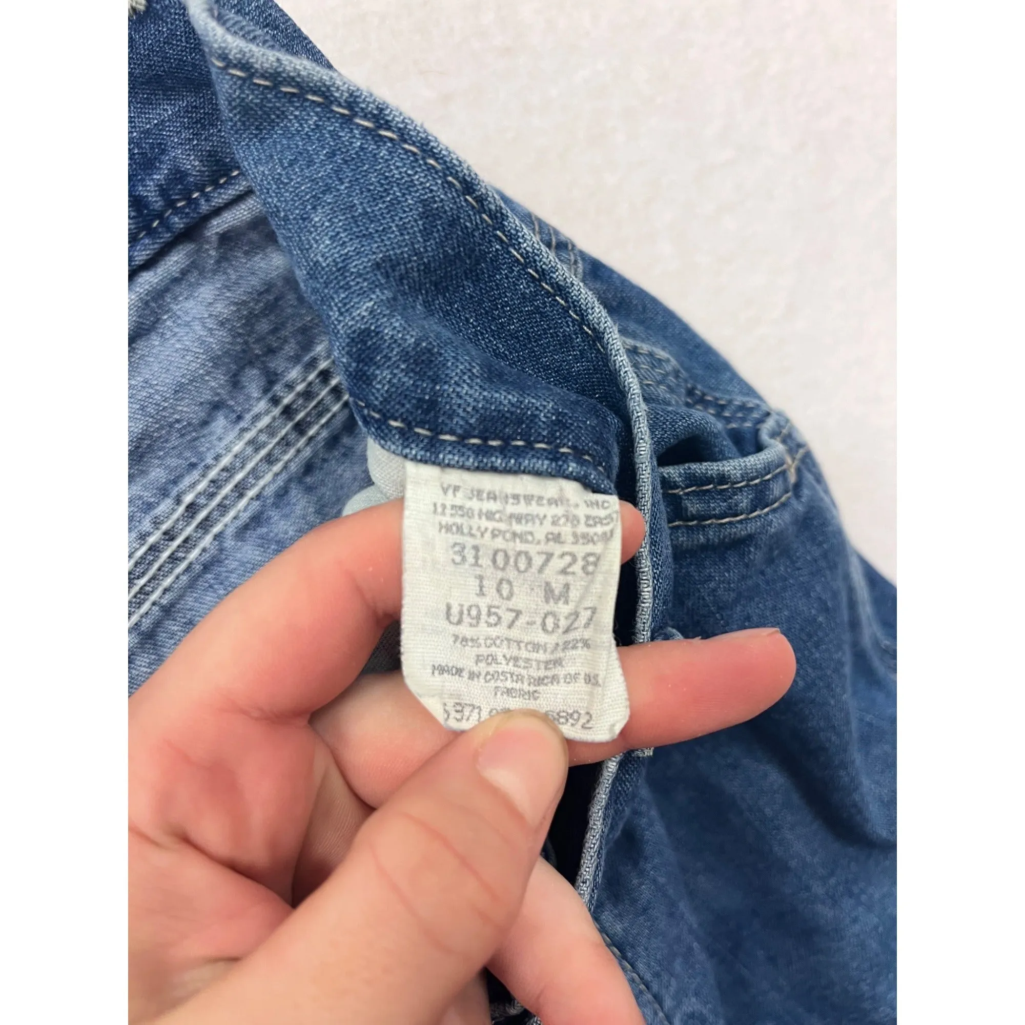 Womens Lee Carpenter Style Crop Jeans Size 10 Blue Denim #6780