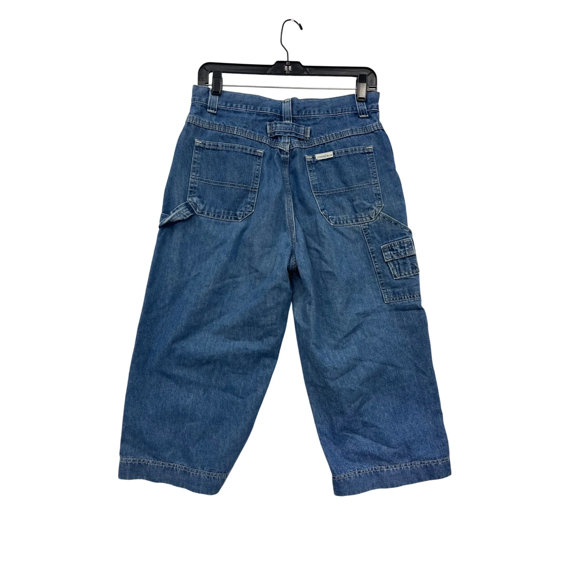 Womens Lee Carpenter Style Crop Jeans Size 10 Blue Denim #6780