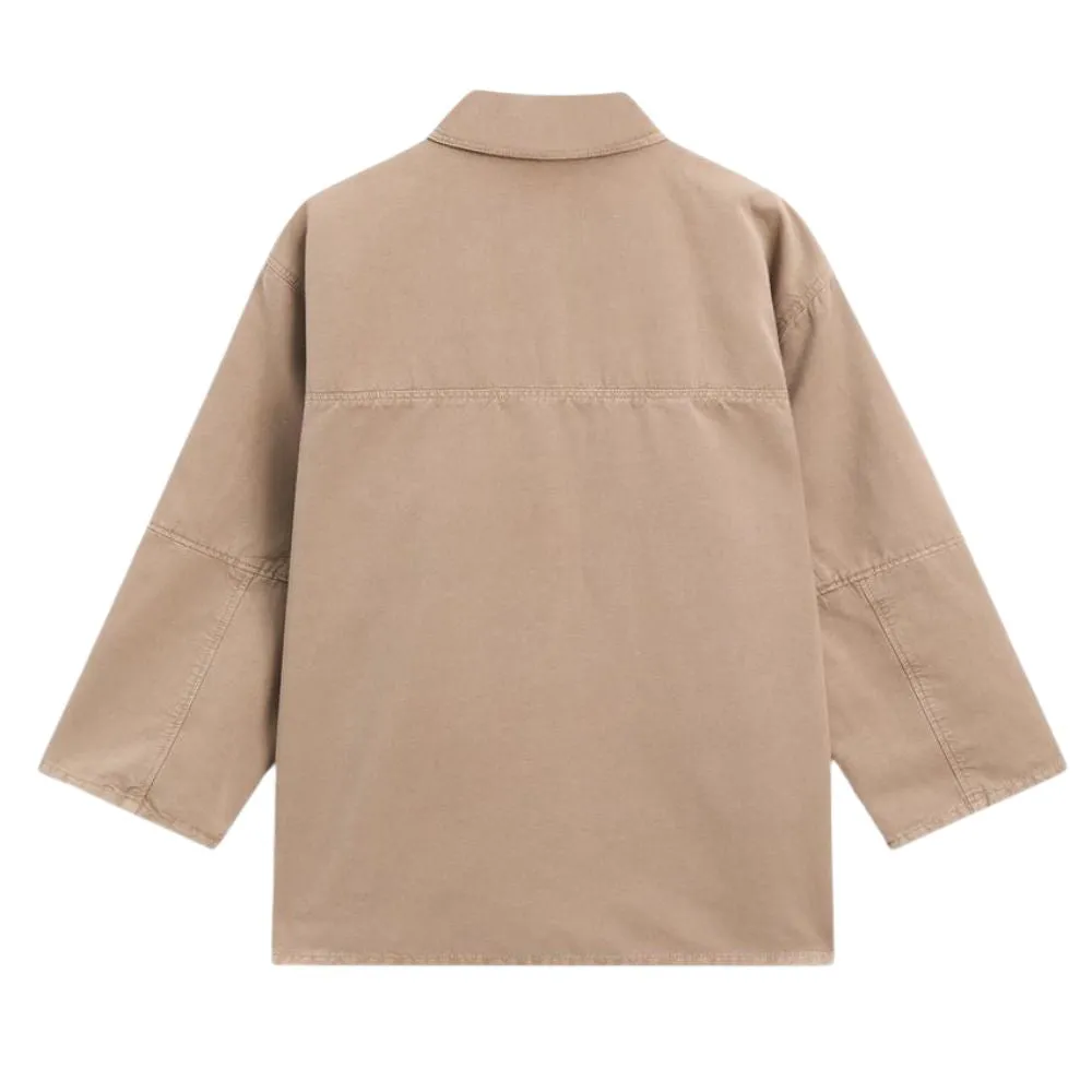 Women's Oversized Utility Jacket – Beige