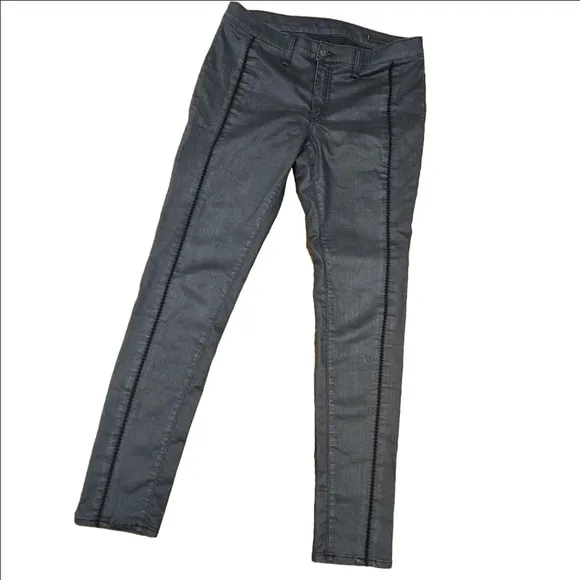Women's Rag &amp; Bone Split Shoreditch Skinny Jeans Size 30 GreyishBlack