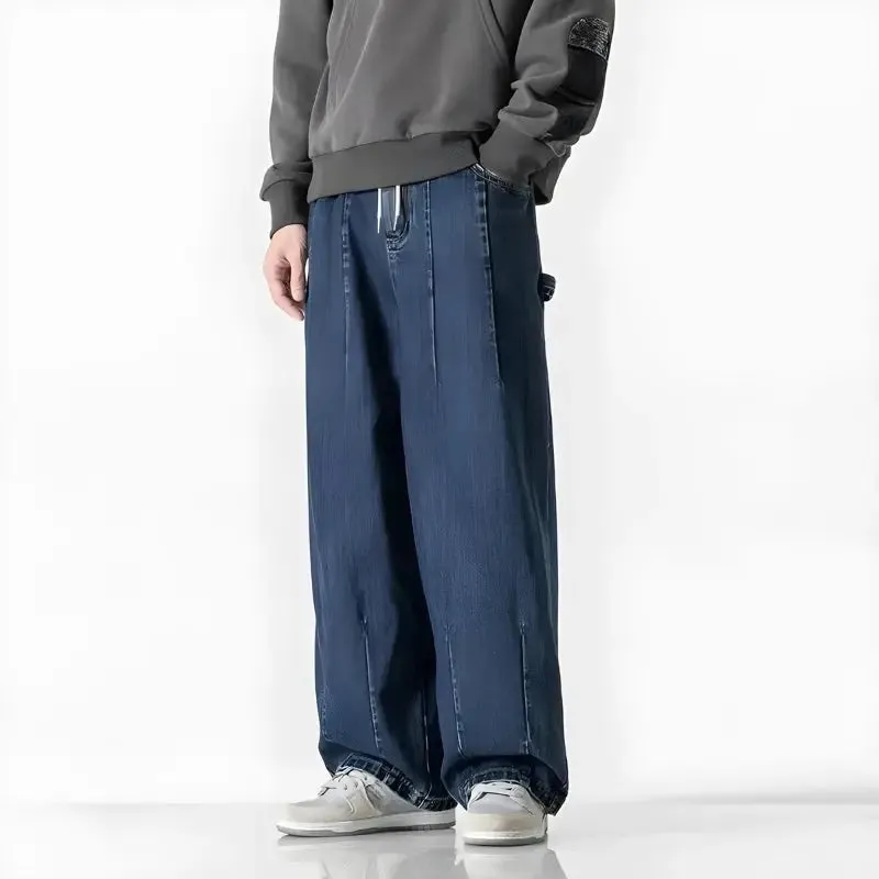 Y2K Casual Full Zip Jacket in Dark Wash Denim for Versatile Style