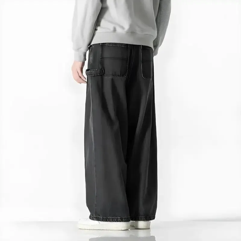 Y2K Casual Full Zip Jacket in Dark Wash Denim for Versatile Style