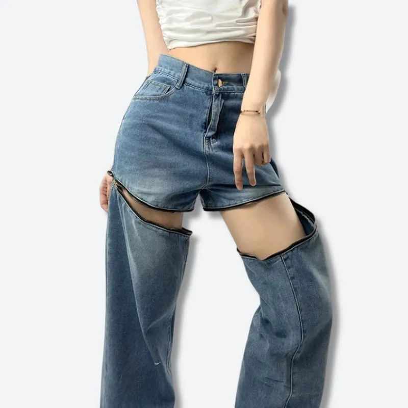 Y2K Detachable Leg Jeans