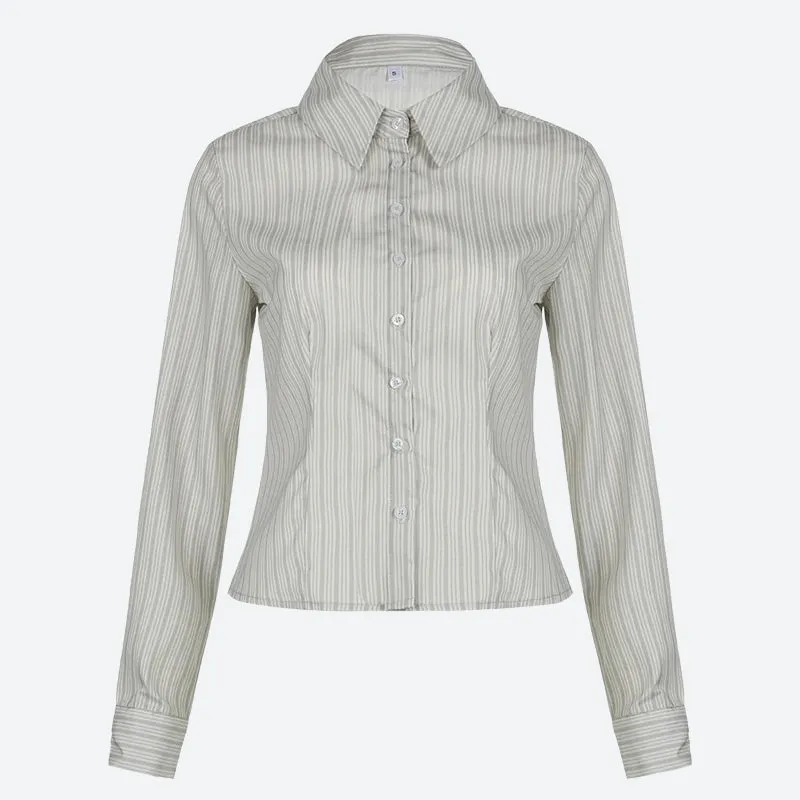 Y2K Striped Shirt