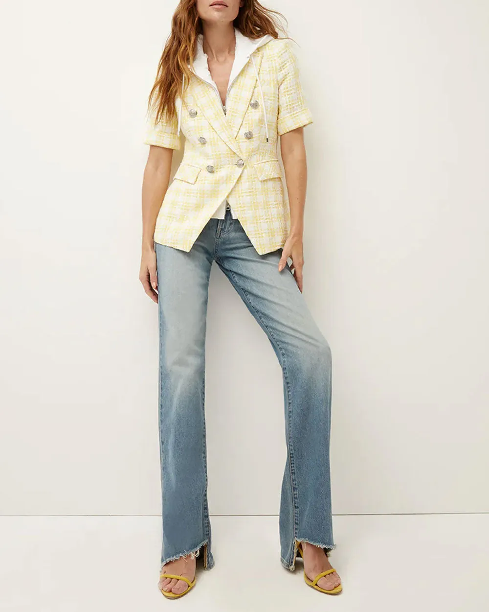 Yellow and White Jenny Dickey Jacket