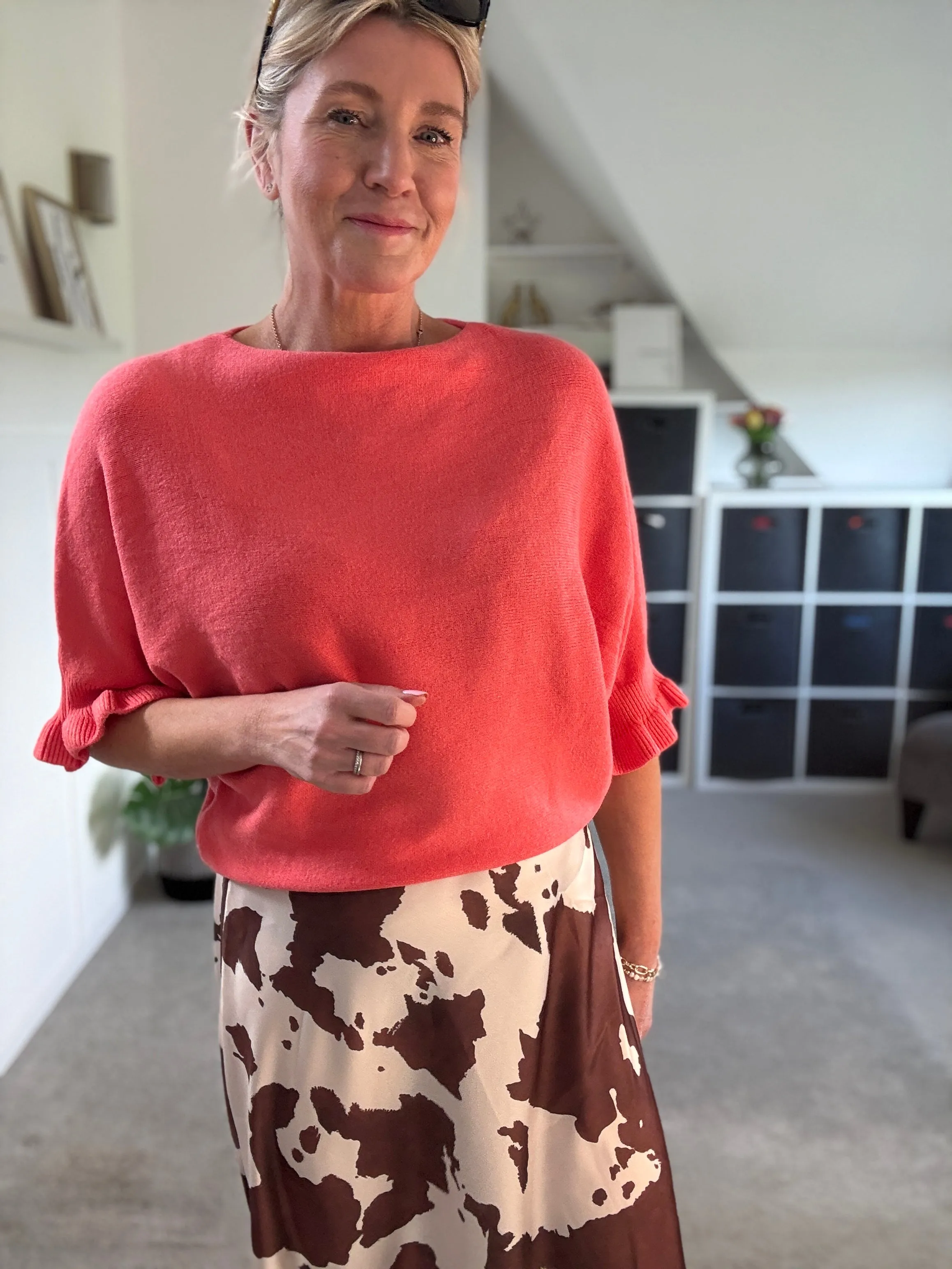Yellow Frill Sleeve Jumper