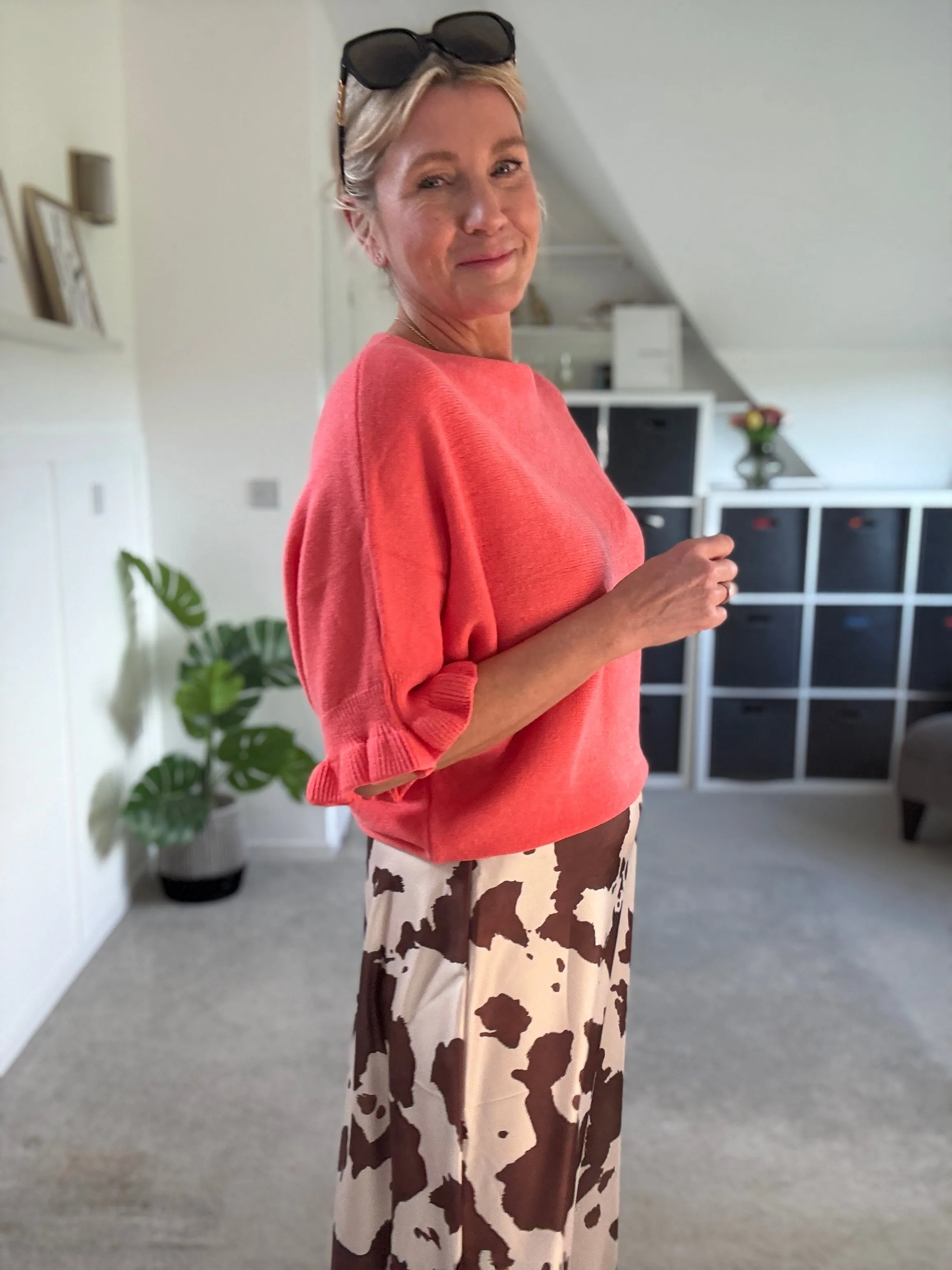 Yellow Frill Sleeve Jumper