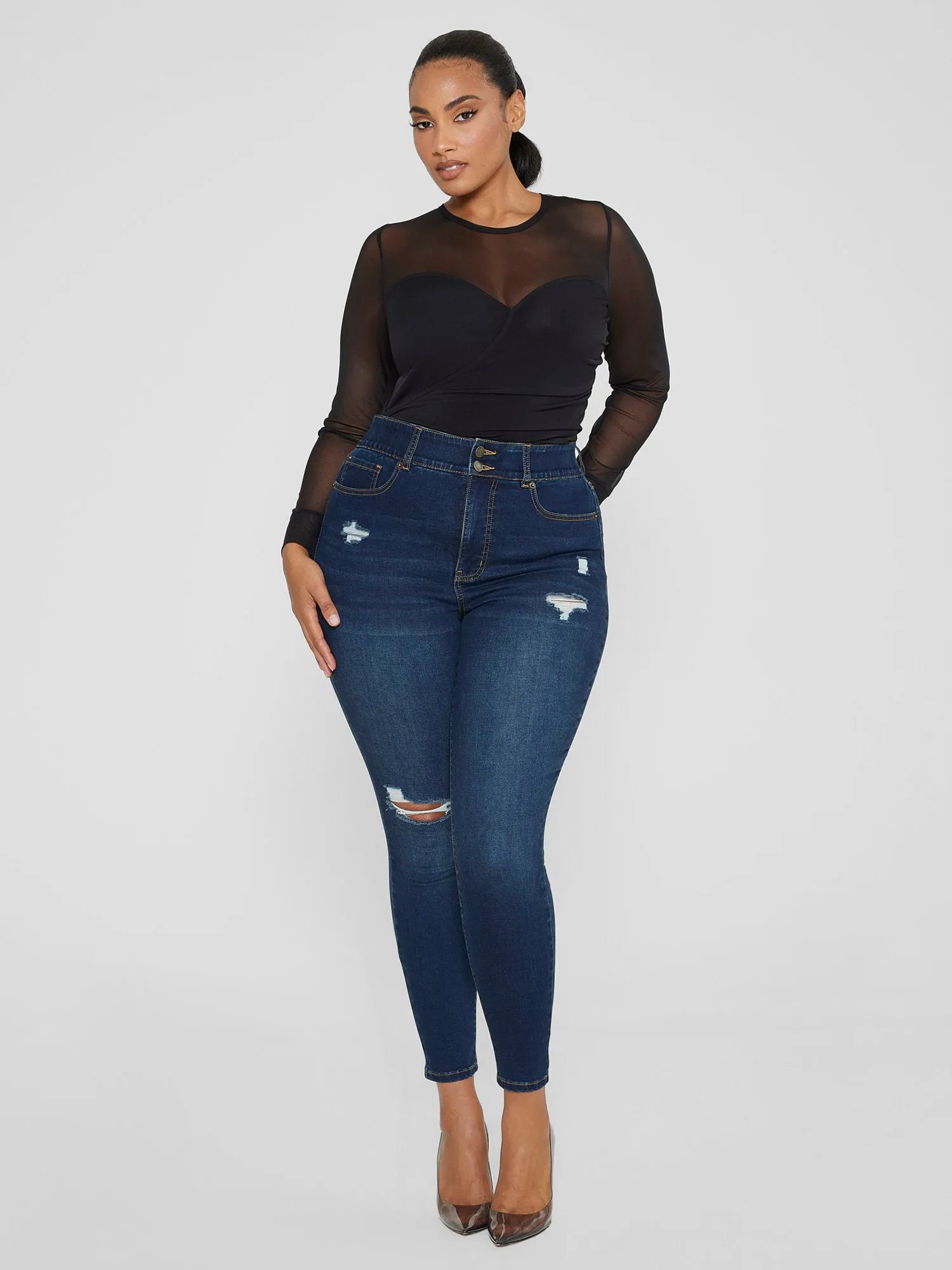 Yesenia Layered Mesh Top