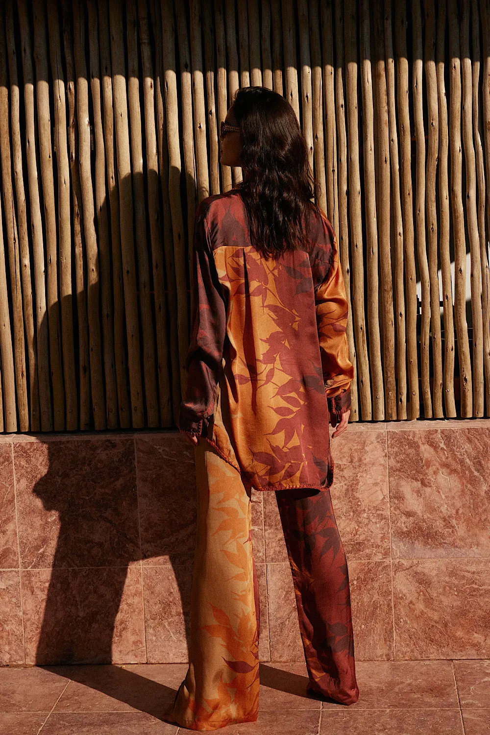 You Ain’t Going Nowhere Satin Oversized Shirt