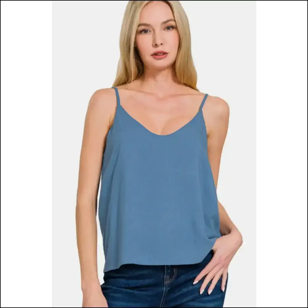 Zenana Chic Two-Layered Spaghetti Strap Cami